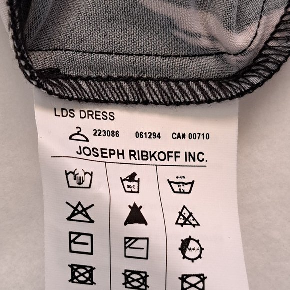 NWT JOSEPH RIBKOFF womens DRESS SIZE 12 FAUX-WRAP / SHEATH waist ribbon CANADA ! - Picture 13 of 15